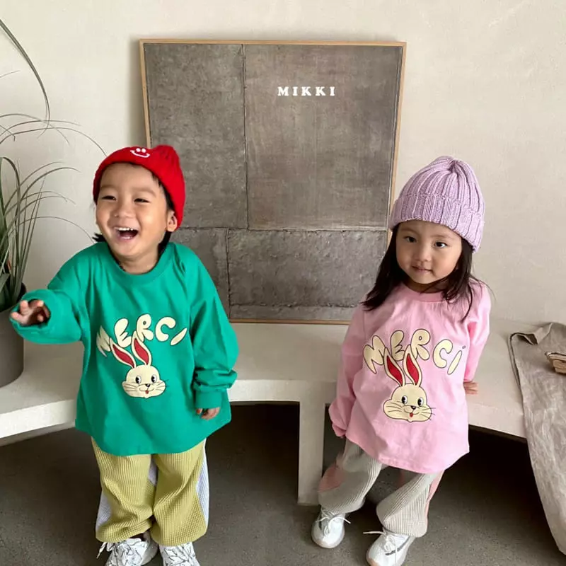Mikki - Korean Children Fashion - #Kfashion4kids - Mer Rabbit Tee