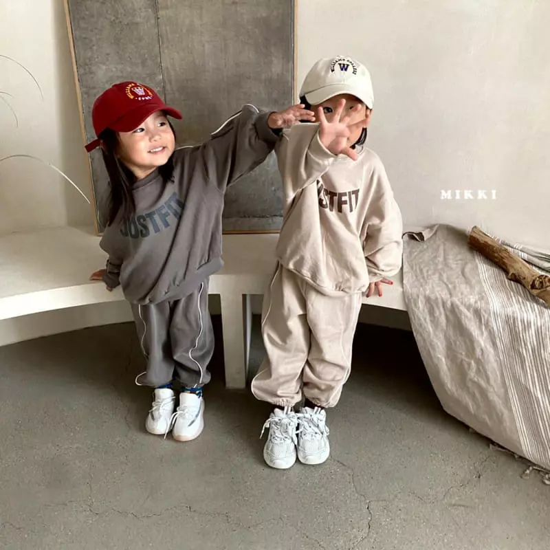 Mikki - Korean Children Fashion - #designkidswear - Just Pping Stripes Top Bottom Set - 5