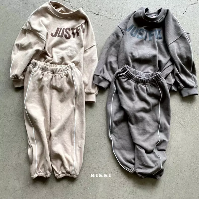 Mikki - Korean Children Fashion - #kidzfashiontrend - Just Pping Stripes Top Bottom Set - 10