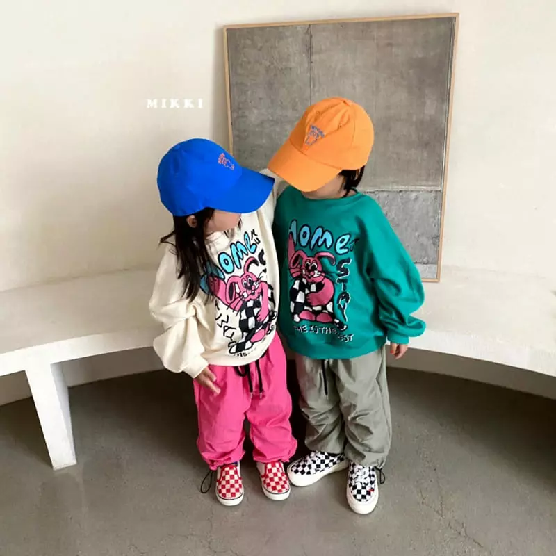 Mikki - Korean Children Fashion - #kidzfashiontrend - Check Rabbit Sweatshirt - 5