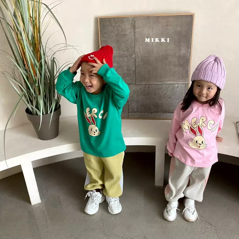 Mikki - Korean Children Fashion - #magicofchildhood - Mer Rabbit Tee - 3