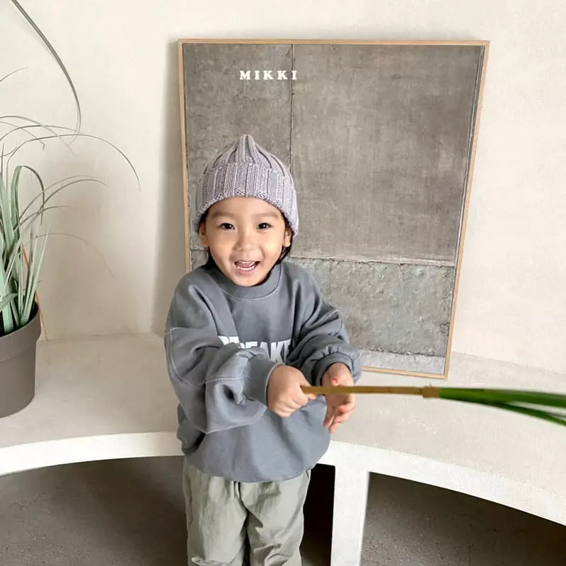 Mikki - Korean Children Fashion - #toddlerclothing - Ice Pigment Sweatshirt - 10