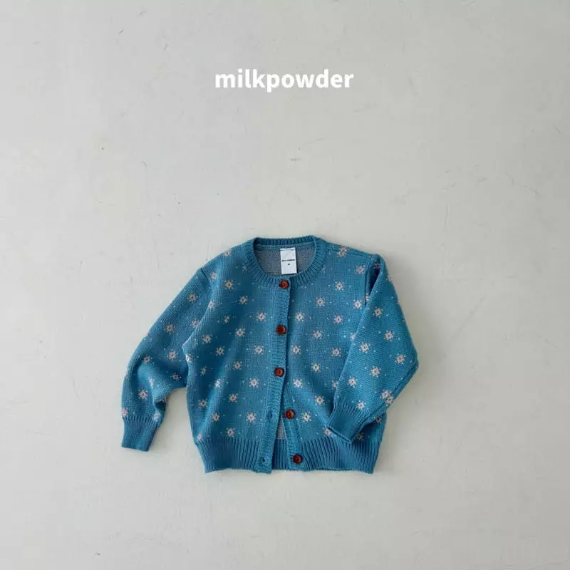Milk Powder - Korean Children Fashion - #Kfashion4kids - Blooming Knit Cardigan - 12