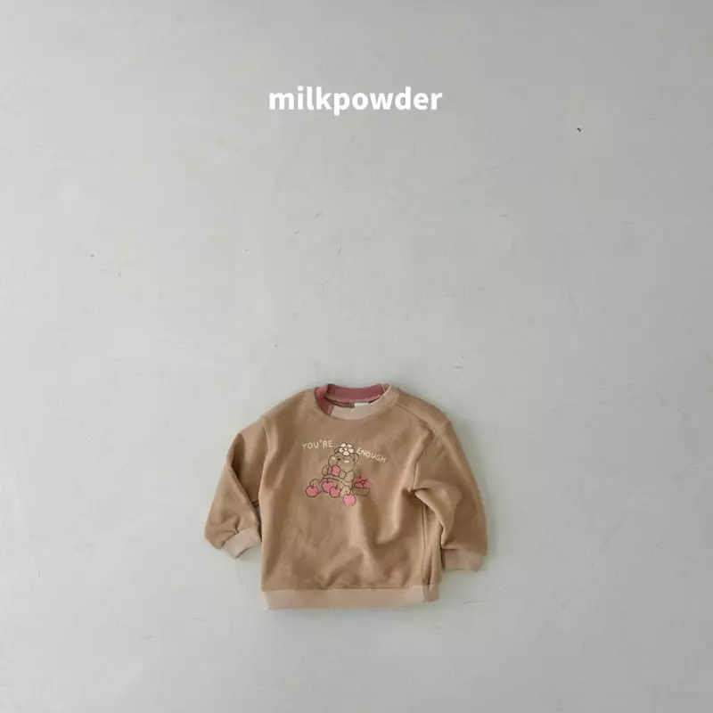 Milk Powder - Korean Children Fashion - #discoveringself - Apple Bear Sweatshirt - 12