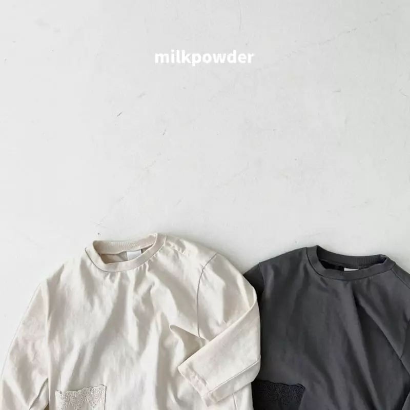 Milk Powder - Korean Children Fashion - #kidsshorts - Marie Long Tee - 3