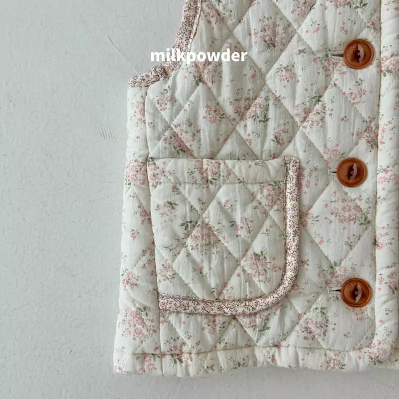 Milk Powder - Korean Children Fashion - #littlefashionista - Quilting Vest - 12