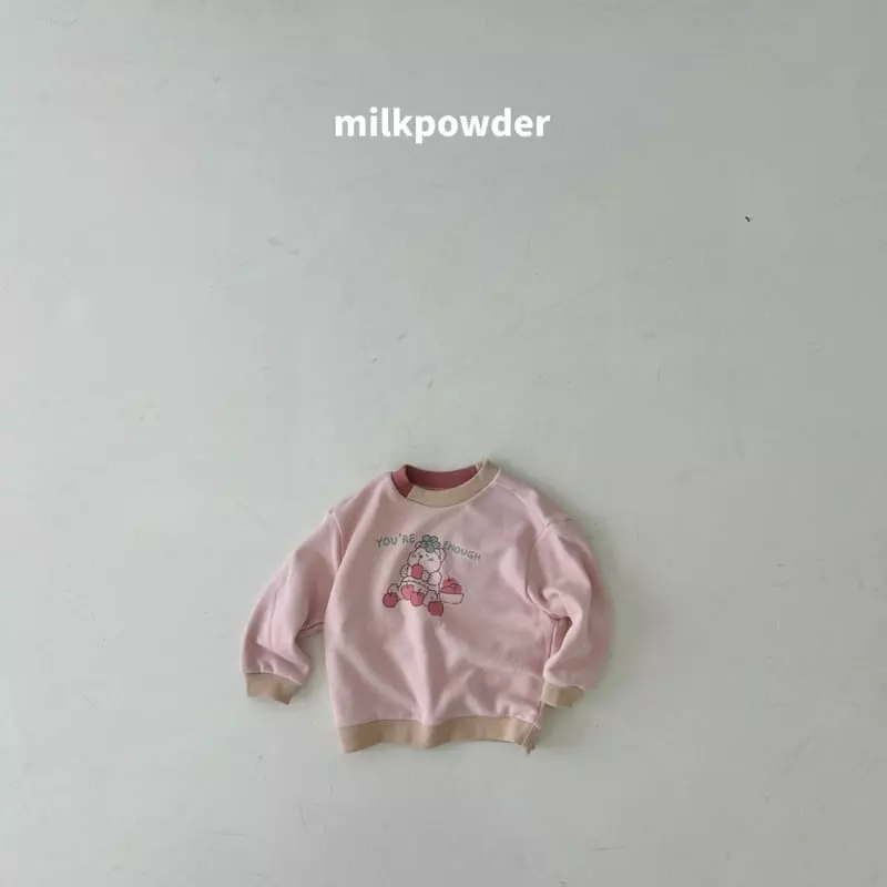 Milk Powder - Korean Children Fashion - #magicofchildhood - Apple Bear Sweatshirt - 5