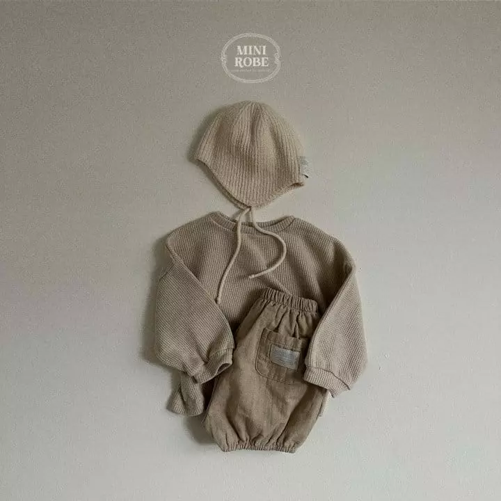 Mini Robe - Korean Baby Fashion - #babyboutique - Waffle Sweatshirt - 10