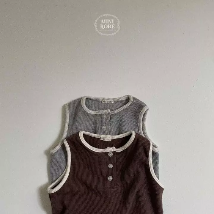 Mini Robe - Korean Baby Fashion - #babyboutique - Wafle Jumpsuit