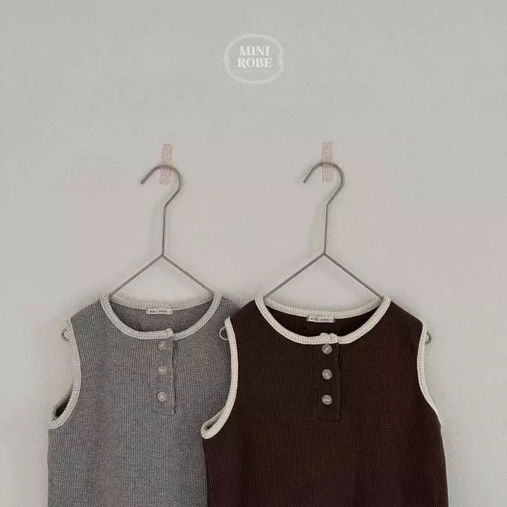 Mini Robe - Korean Baby Fashion - #babyboutique - Wafle Jumpsuit - 2