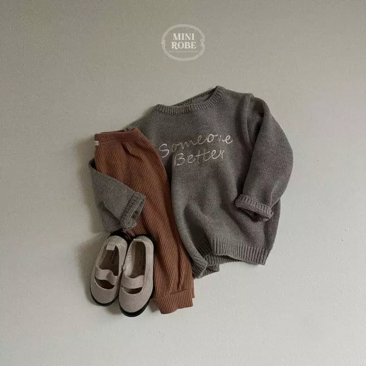 Mini Robe - Korean Baby Fashion - #babyboutique - Autumn Rib Pants - 10