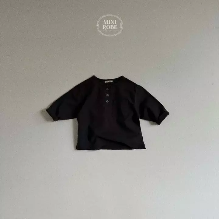 Mini Robe - Korean Baby Fashion - #babyboutiqueclothing - Henry Neck Shirt - 6