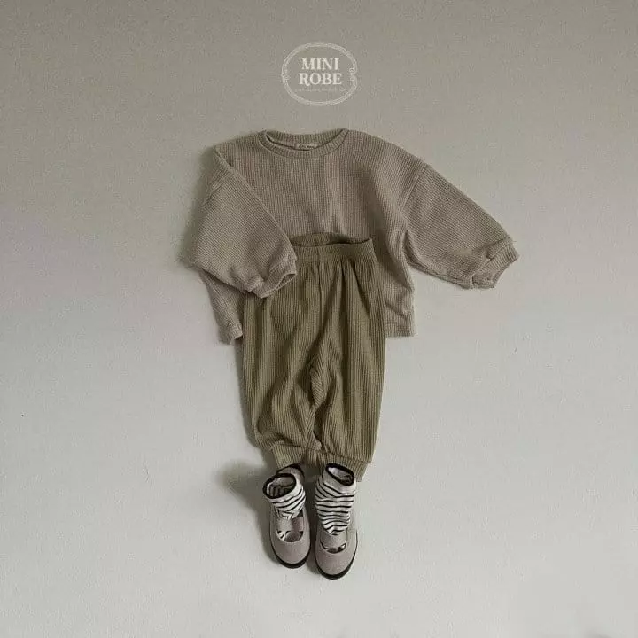 Mini Robe - Korean Baby Fashion - #babyboutiqueclothing - Waffle Sweatshirt - 11