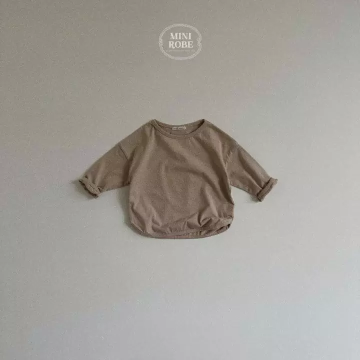Mini Robe - Korean Baby Fashion - #babyboutique - Soft Piping Tee - 4