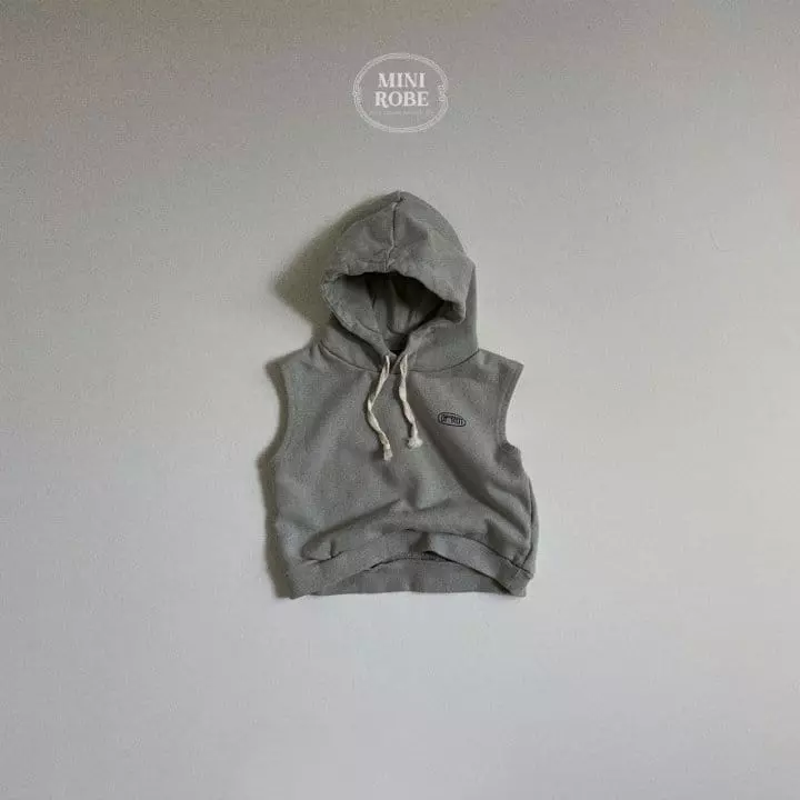 Mini Robe - Korean Baby Fashion - #babyclothing - Green Hoody Vest - 4