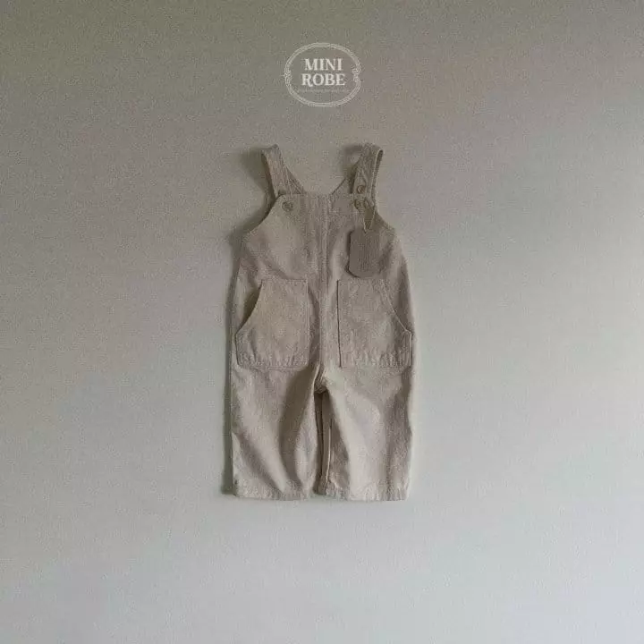 Mini Robe - Korean Baby Fashion - #babyfashion - Pocket Dungaress - 4