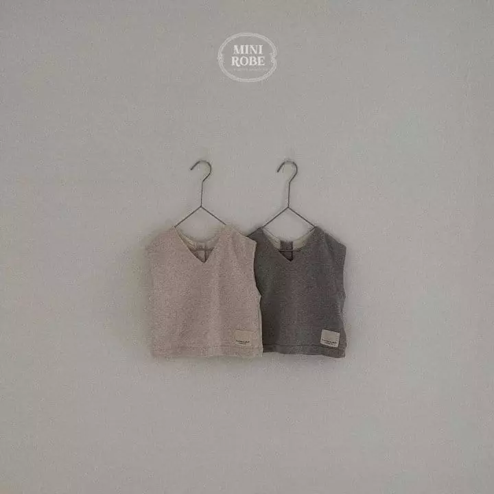 Mini Robe - Korean Baby Fashion - #babyfever - Bread Reversible Vest - 11
