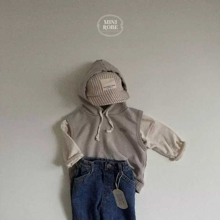Mini Robe - Korean Baby Fashion - #babyfever - Column Stripes Cap - 10