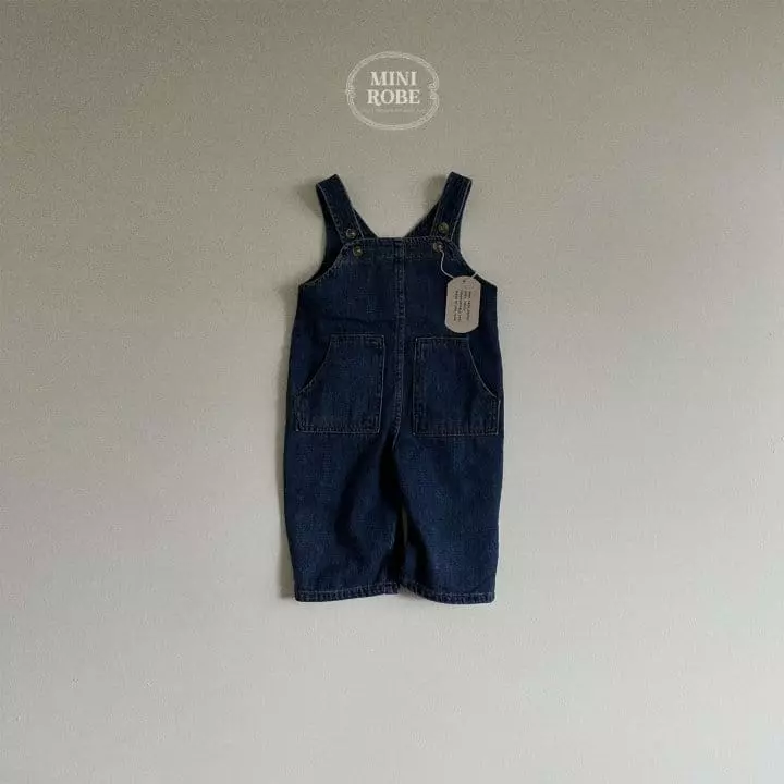 Mini Robe - Korean Baby Fashion - #babygirlfashion - Pocket Dungaress - 5