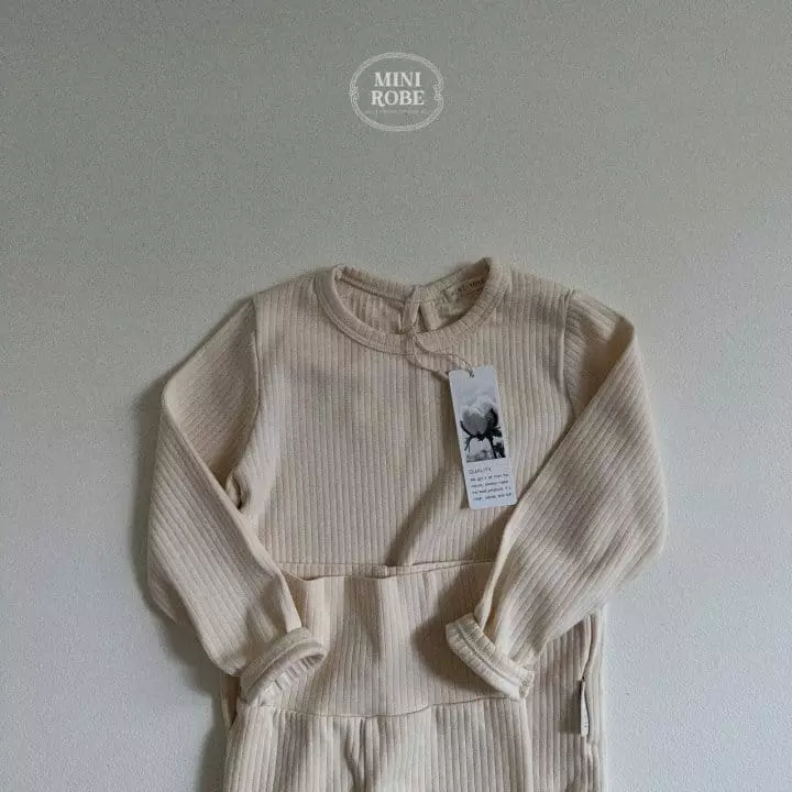 Mini Robe - Korean Baby Fashion - #babygirlfashion - Pure Top Bottom Set - 3