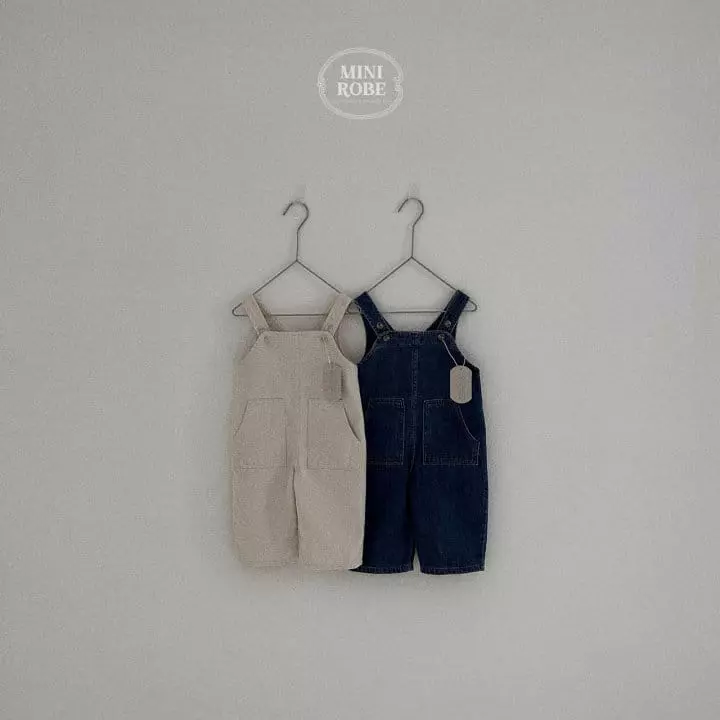 Mini Robe - Korean Baby Fashion - #babylifestyle - Pocket Dungaress - 6