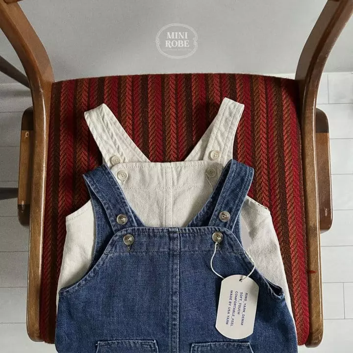 Mini Robe - Korean Baby Fashion - #babyoninstagram - Pocket Dungaress - 7