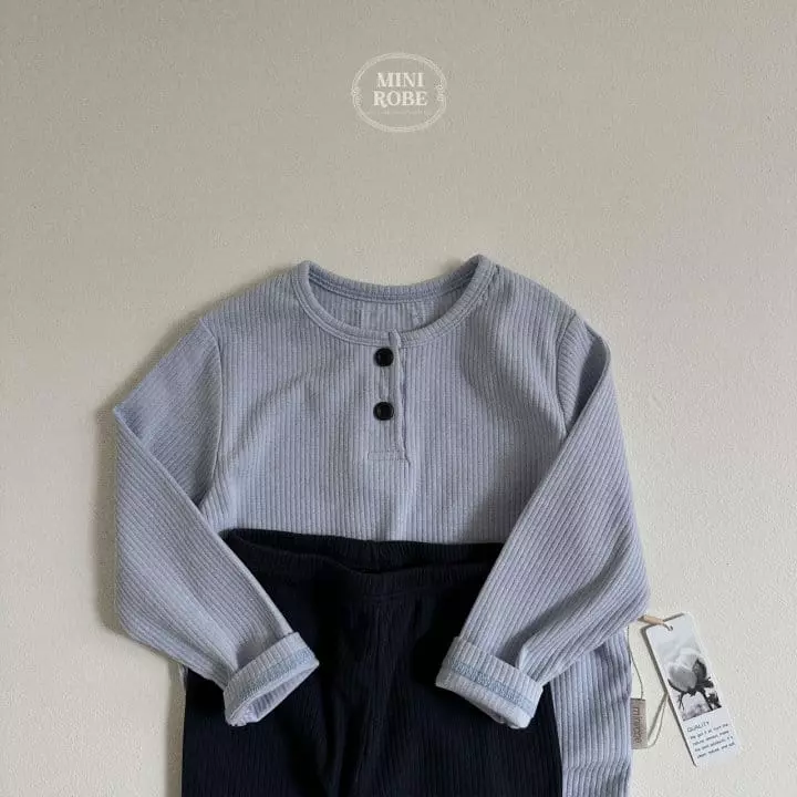 Mini Robe - Korean Baby Fashion - #babyoninstagram - Concon Top Bottom Set - 7