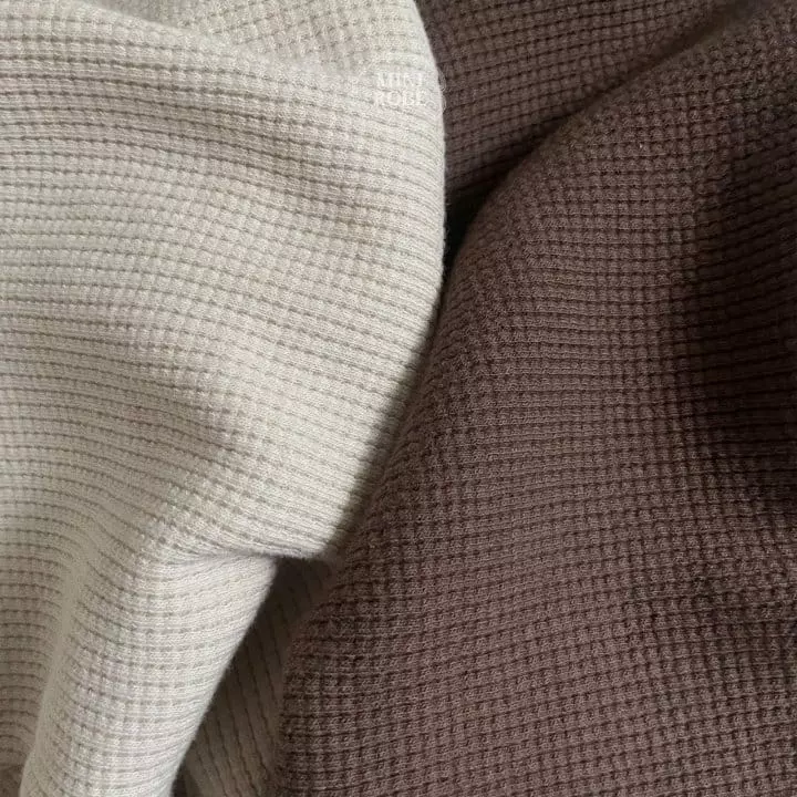 Mini Robe - Korean Baby Fashion - #babyootd - Waffle Sweatshirt - 3