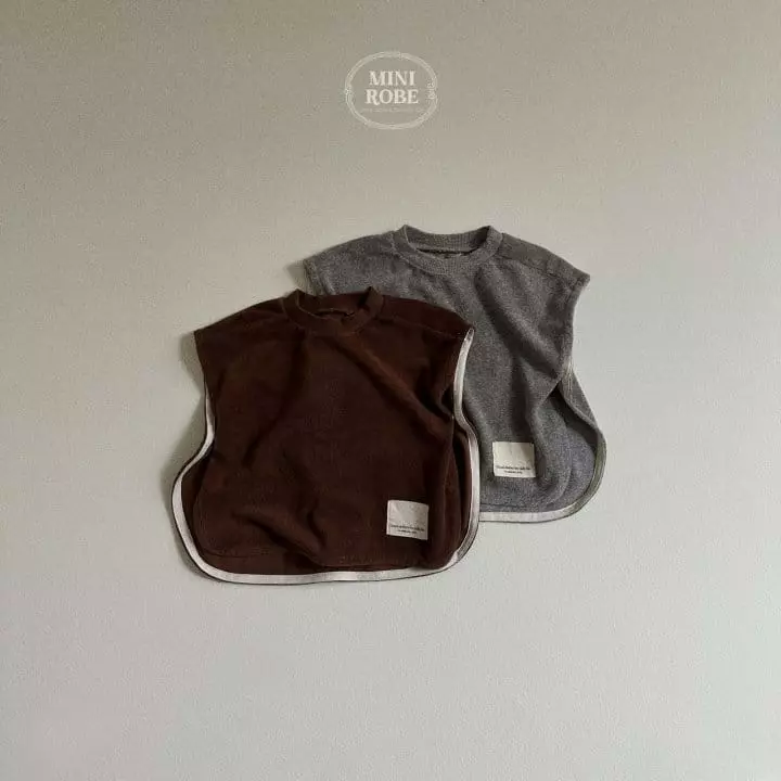 Mini Robe - Korean Baby Fashion - #babyootd - Terry Vest