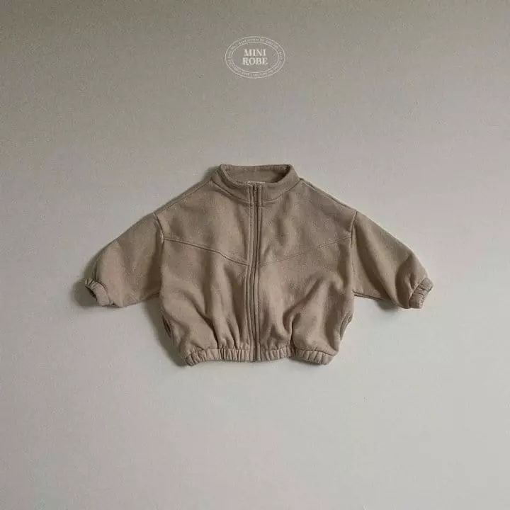 Mini Robe - Korean Baby Fashion - #babyootd - V Zip-up - 5