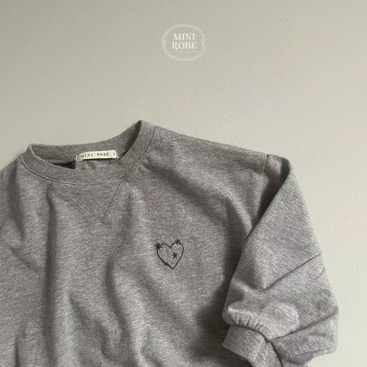 Mini Robe - Korean Baby Fashion - #babyoninstagram - Heart Star Round Tee - 4