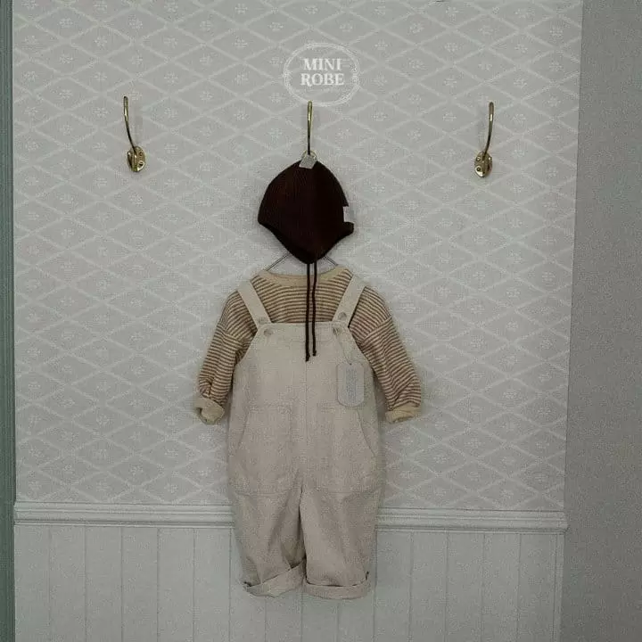 Mini Robe - Korean Baby Fashion - #babyoutfit - Pocket Dungaress - 9
