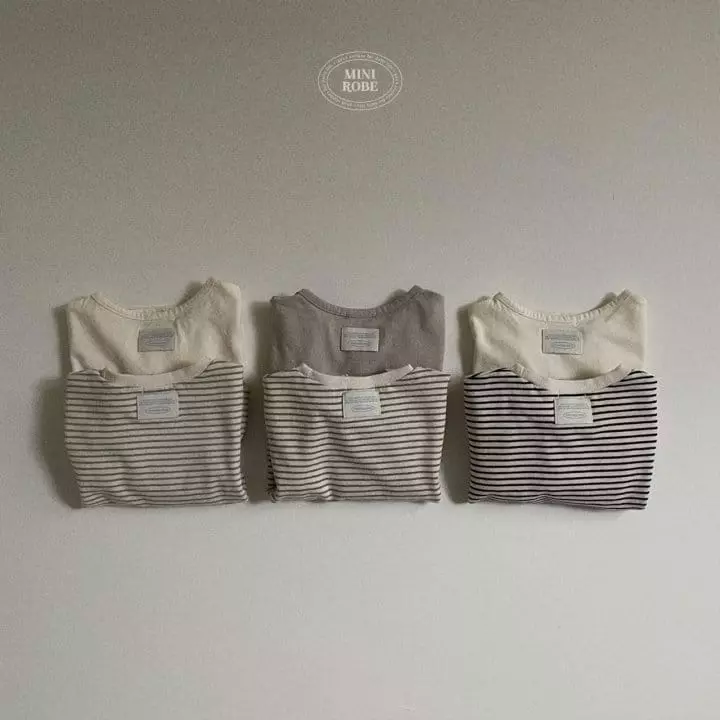 Mini Robe - Korean Baby Fashion - #babyoutfit - Joy One Top Bottom Set