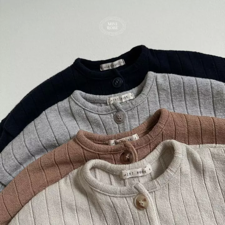 Mini Robe - Korean Baby Fashion - #babyoutfit - Latte Rub Cardigan