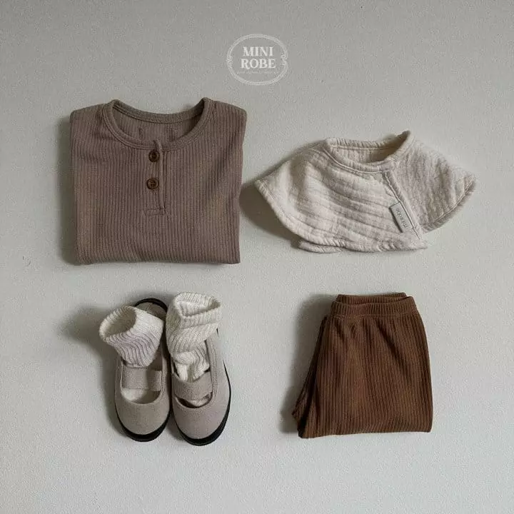 Mini Robe - Korean Baby Fashion - #babyoutfit - Concon Top Bottom Set - 10
