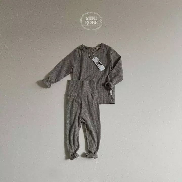Mini Robe - Korean Baby Fashion - #babyoutfit - Pure Top Bottom Set - 8