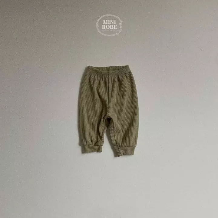 Mini Robe - Korean Baby Fashion - #babyootd - Autumn Rib Pants - 4