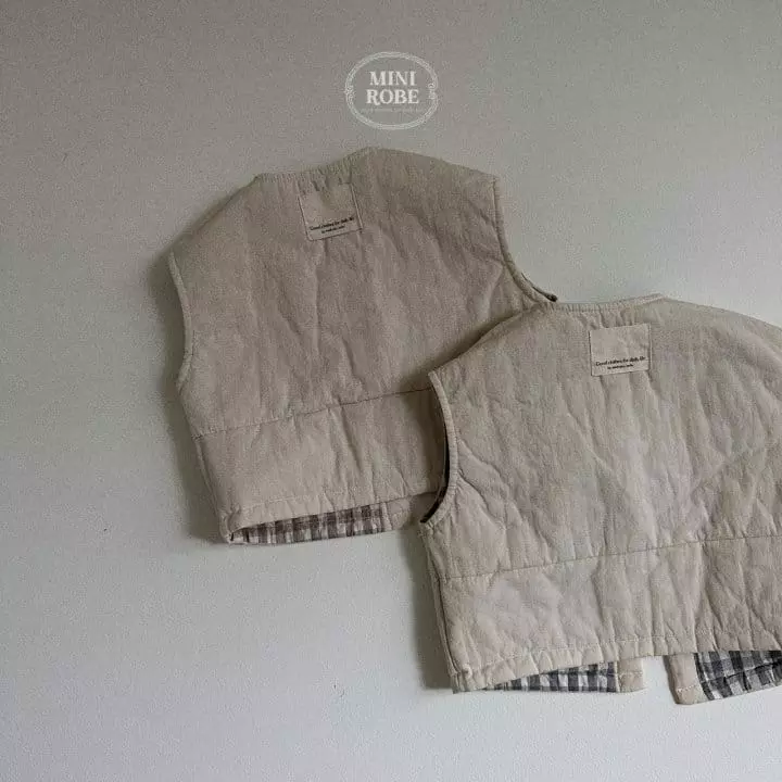 Mini Robe - Korean Baby Fashion - #babywear - Check Reversible - 7