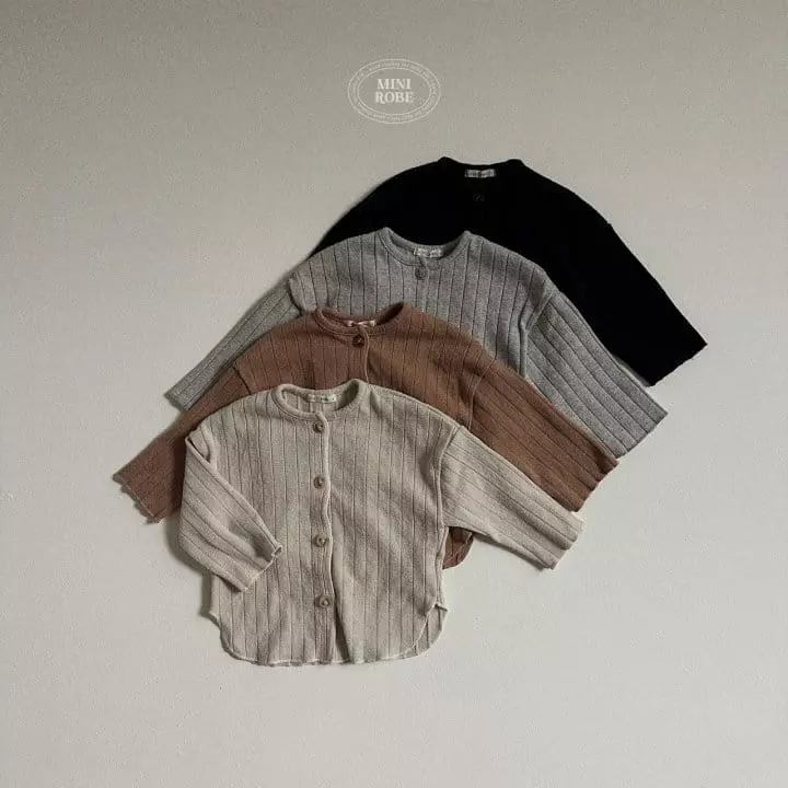 Mini Robe - Korean Baby Fashion - #babywear - Latte Rub Cardigan - 3