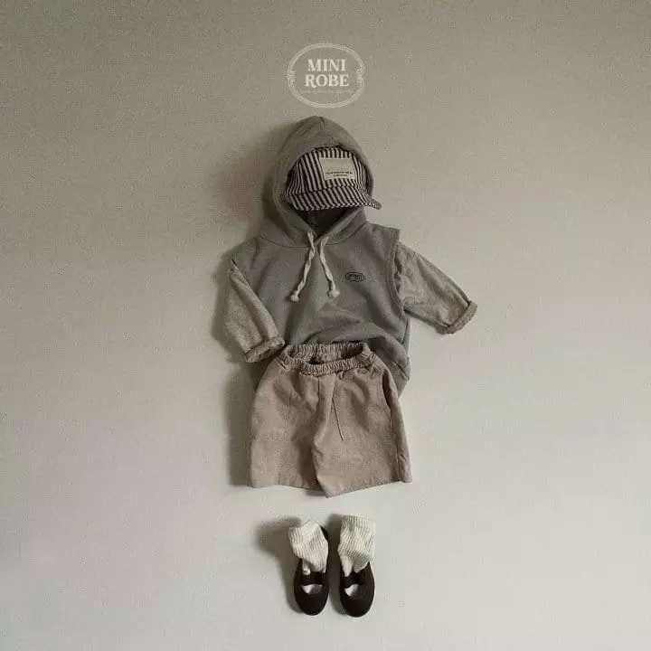 Mini Robe - Korean Baby Fashion - #babywear - Green Hoody Vest - 12