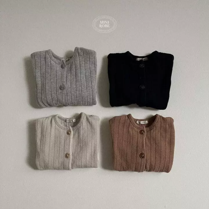 Mini Robe - Korean Baby Fashion - #babywear - Latte Rub Cardigan - 4