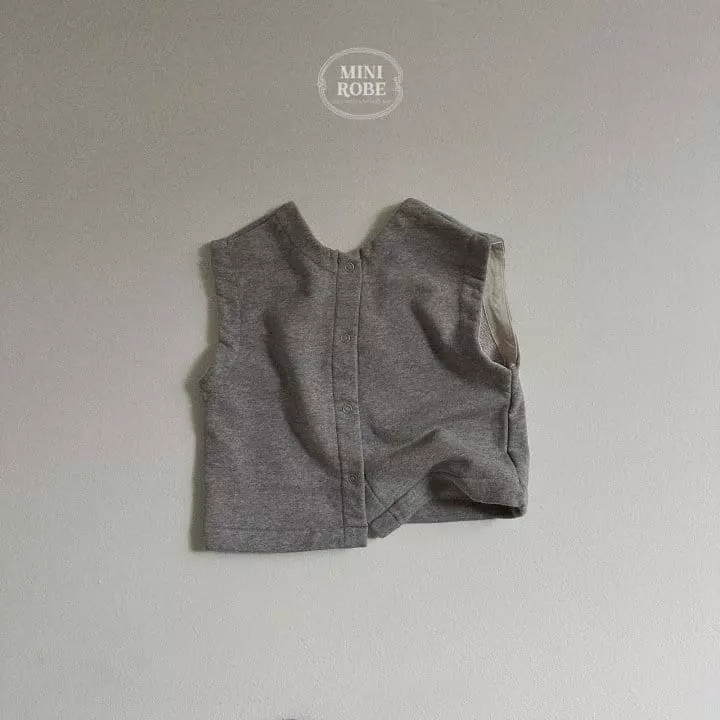 Mini Robe - Korean Baby Fashion - #onlinebabyshop - Bread Reversible Vest - 5