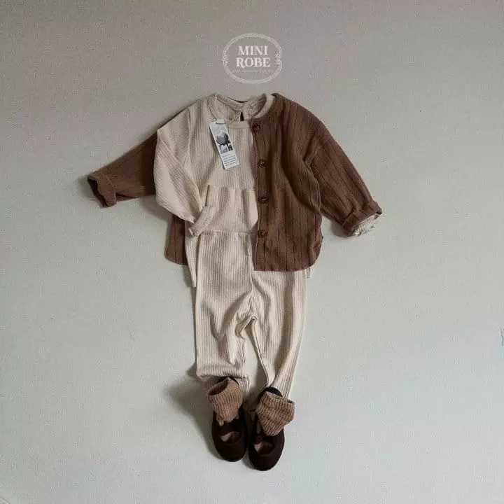 Mini Robe - Korean Baby Fashion - #onlinebabyshop - Pure Top Bottom Set - 11