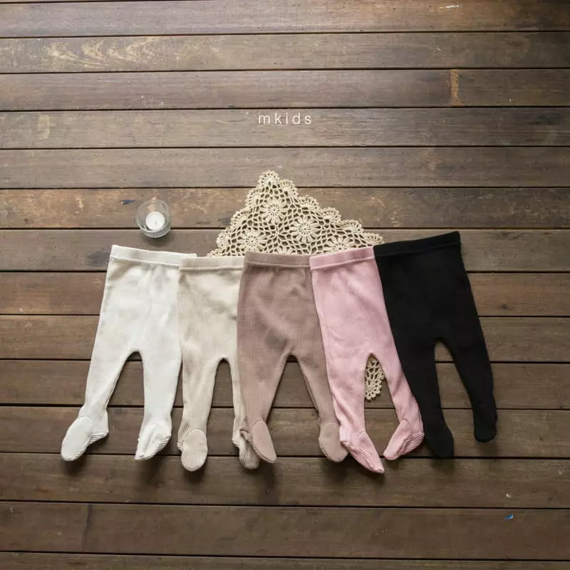 Mkids - Korean Baby Fashion - #babyfashion - Bebe Bono Foot Leggings - 3