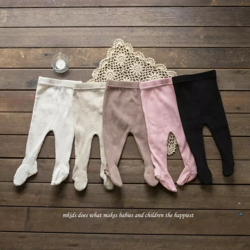 Mkids - Korean Baby Fashion - #babylifestyle - Bebe Bono Foot Leggings - 6