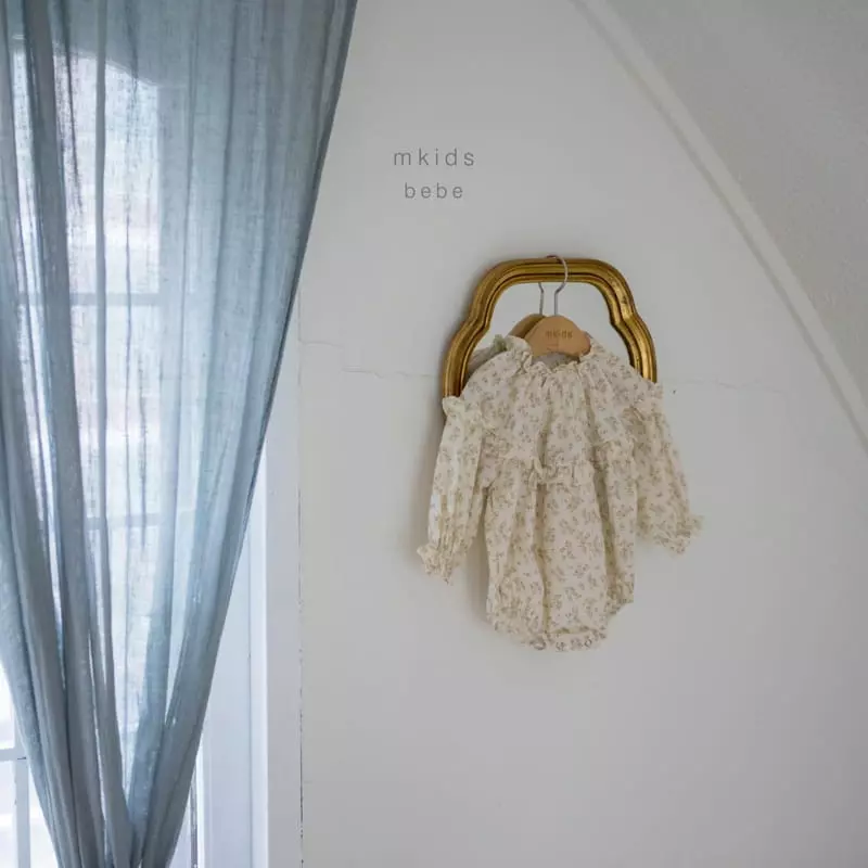 Mkids - Korean Baby Fashion - #babyoninstagram - Bebe Lala Frill Bodysuit - 6