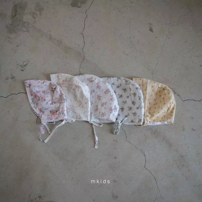 Mkids - Korean Baby Fashion - #onlinebabyshop - Basic Flower Bonnet - 11