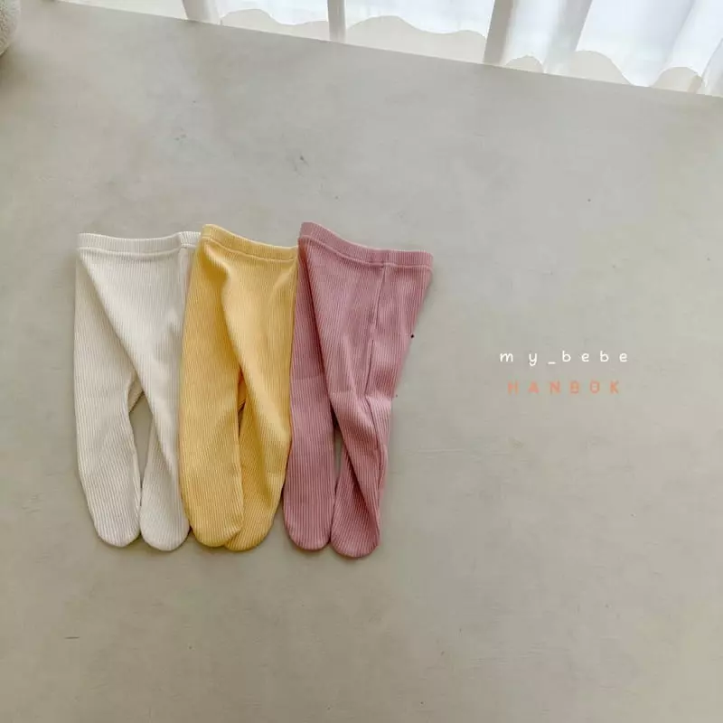 My Bebe - Korean Baby Fashion - #babyfever - Daily Rib Foot Leggings