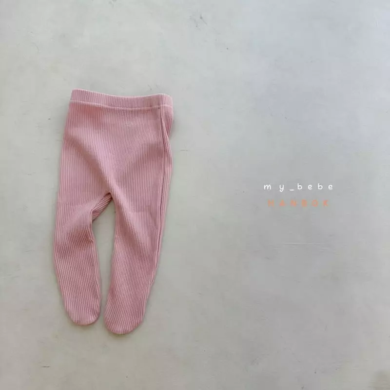 My Bebe - Korean Baby Fashion - #babyoutfit - Daily Rib Foot Leggings - 7
