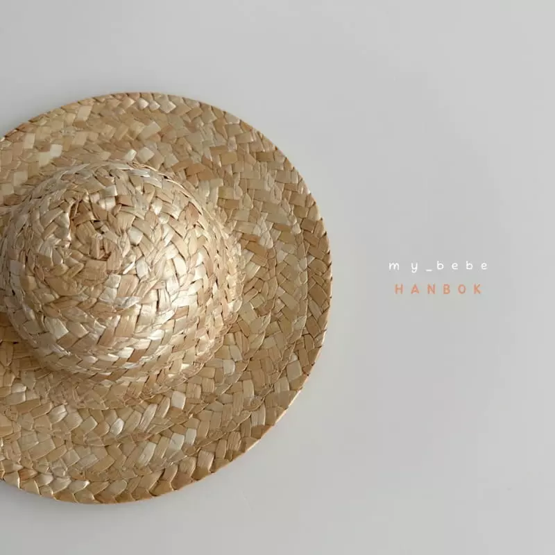 My Bebe - Korean Baby Fashion - #babyoutfit - Mini Straw Hat ~5y - 6